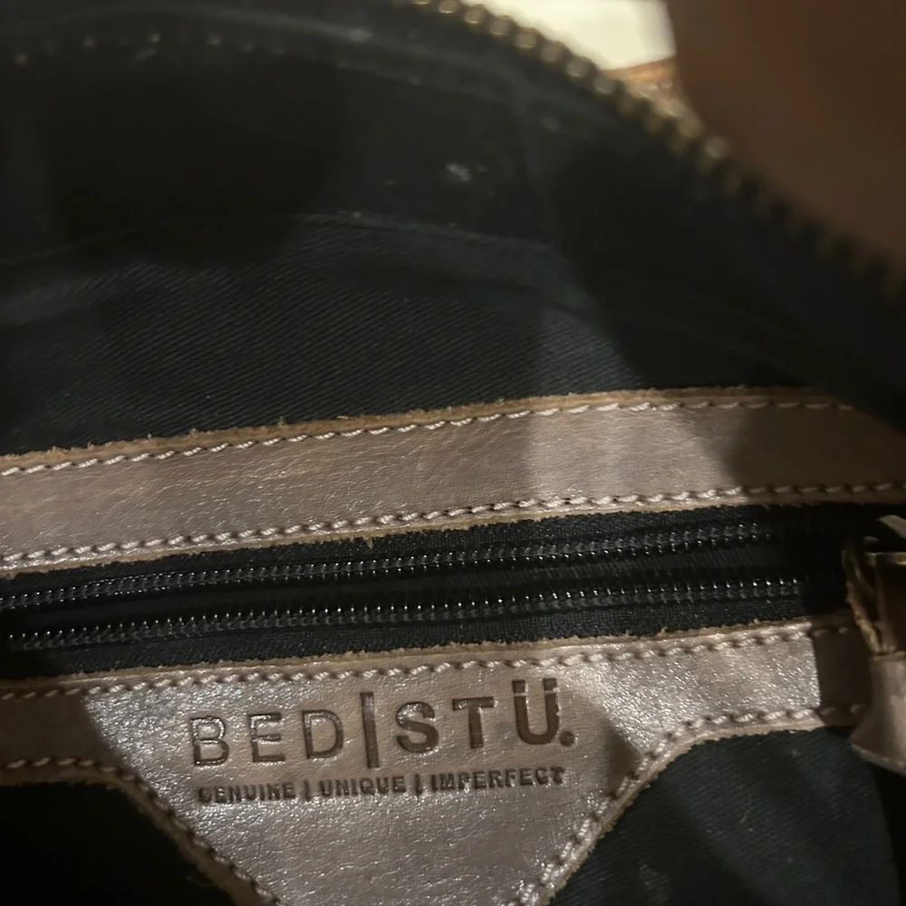 Brown Woven Leather Shoulder Bag - Picture 3 of 3